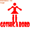 Sticker de pare-brise pour une fille gothique : zlook gothic
