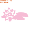 Décoration fleurie adhésive : zlook sticker fleur de lotus.